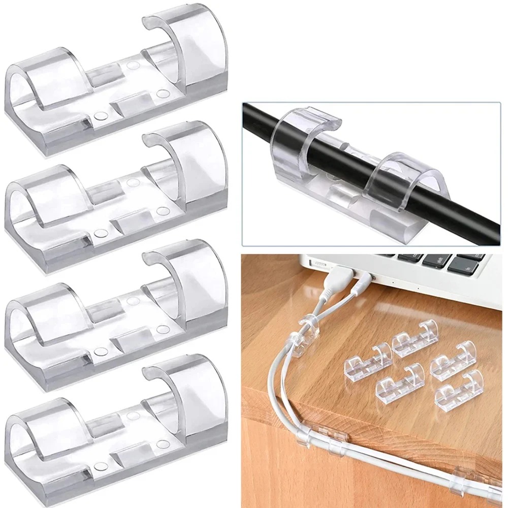 Bobbin Organizer Box - 20/40PCS Cable Organizer Clips Cable Management