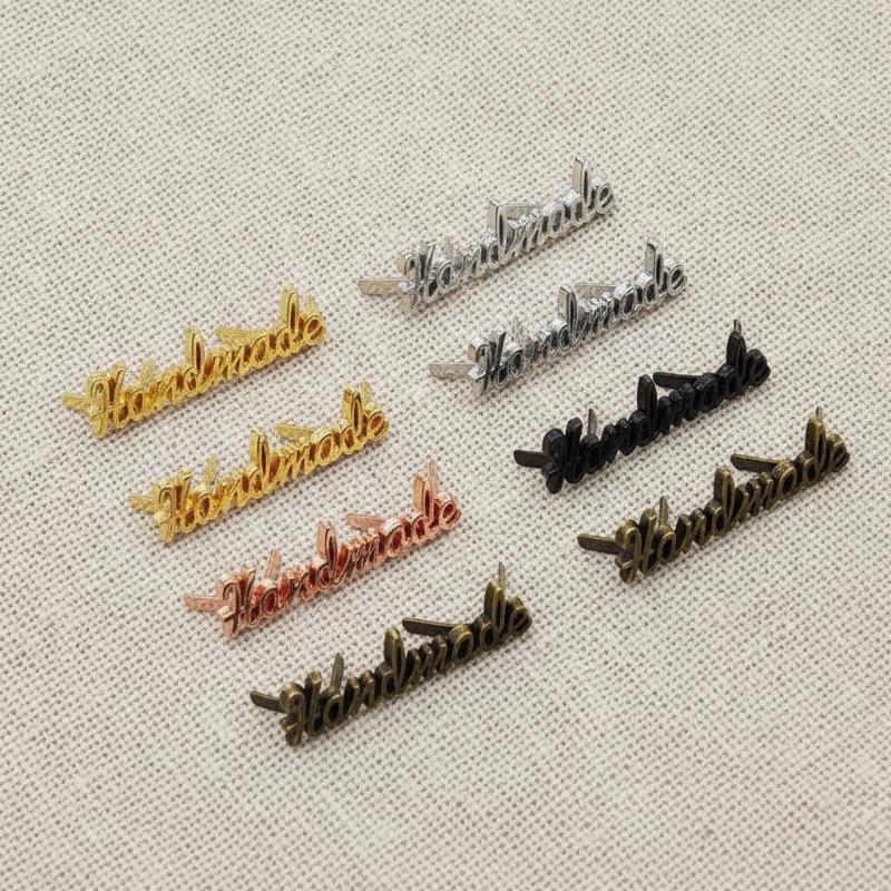 Sewing Labels - 10Pcs Handmade Letter Metal Labels DIY