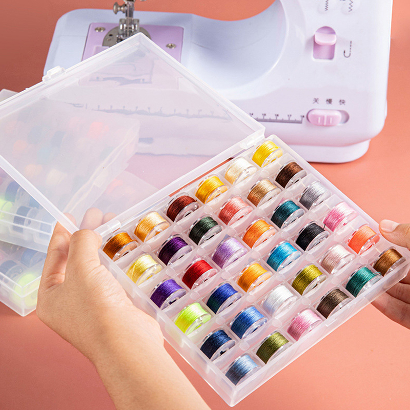 Sewing Bobbins Box Set Sewing  - Bobbin Organizer Box review and price