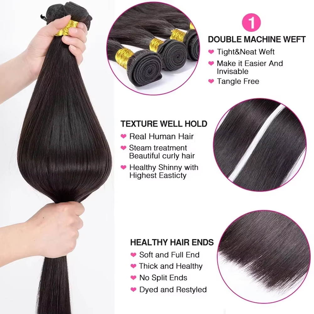 Indian Human Hair Bundles Bone - Sewing Technology review and price