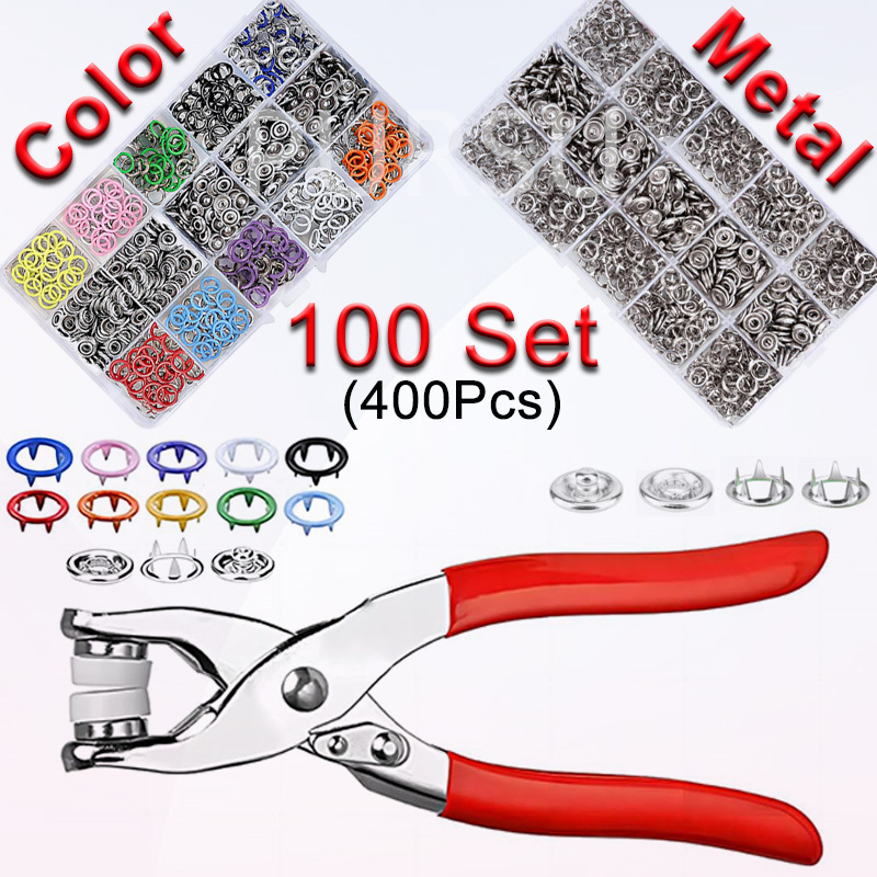 100 Sets Snap Pliers Automatic - Snap Button Plier review and price