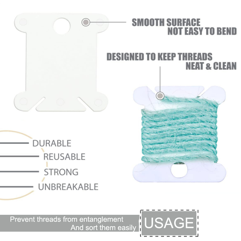 1/50/100/500pc Plastic Cross S - Bobbin Organizer Box review and price