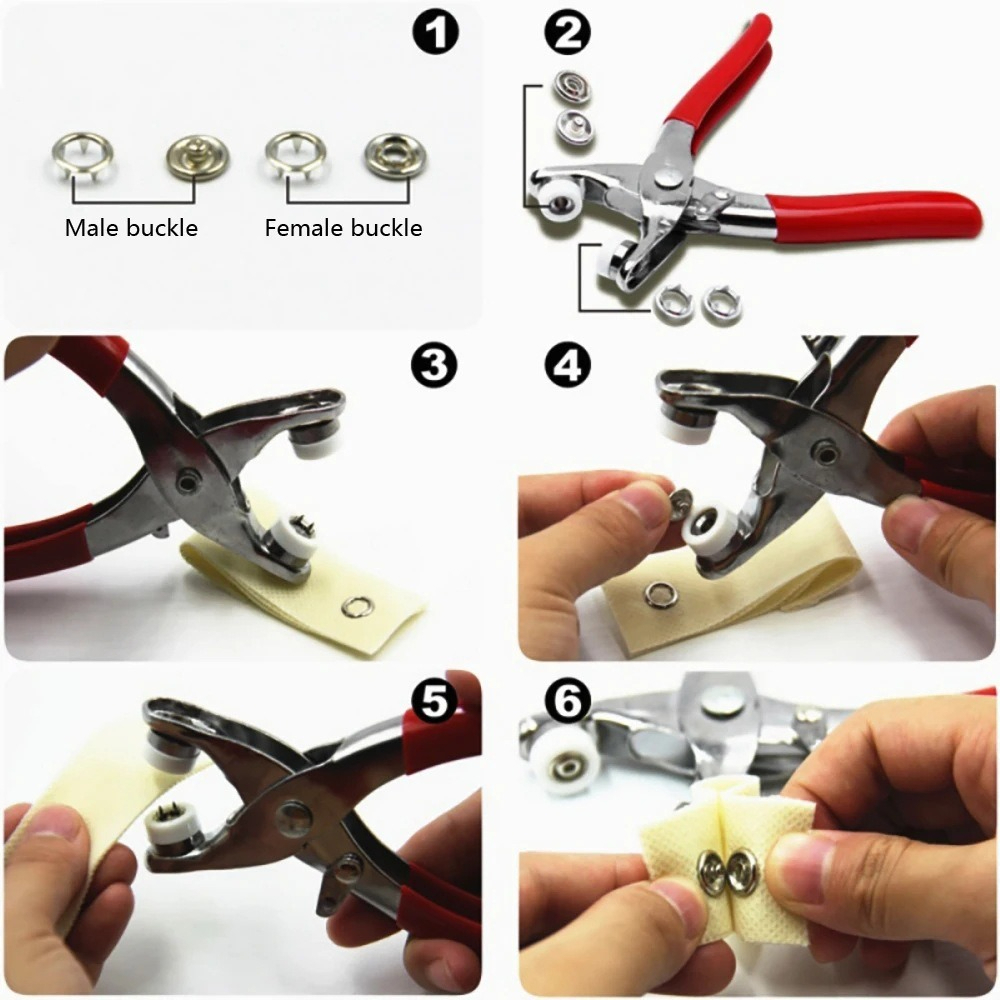 9.5mm-Claw-Snap-Buttons-Metal- - Snap Button Plier review and price
